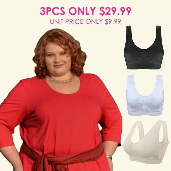 🔥Breathable Cool Liftup Air Bra 广告素材
