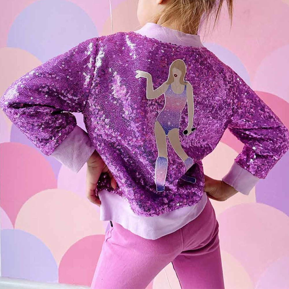 Kid's TS Eras Tour Sequin Coat 广告素材