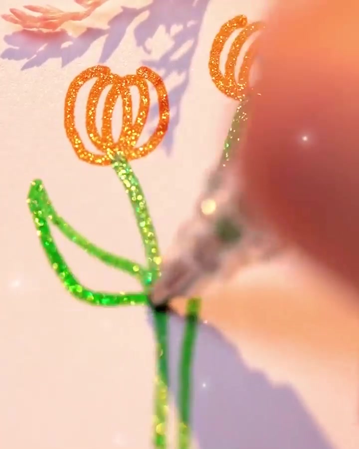 🎁 Glitter Gel Pen Set 广告素材