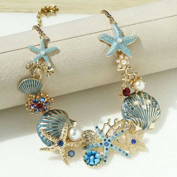 (🔥HOT SALE NOW 49% OFF) - Shell Starfish Pearl Necklace 广告素材