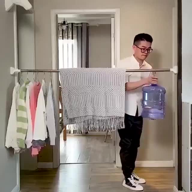 🔥Last Day 48% OFF🔥 - Clothing Hanger Telescopic Rod 广告素材