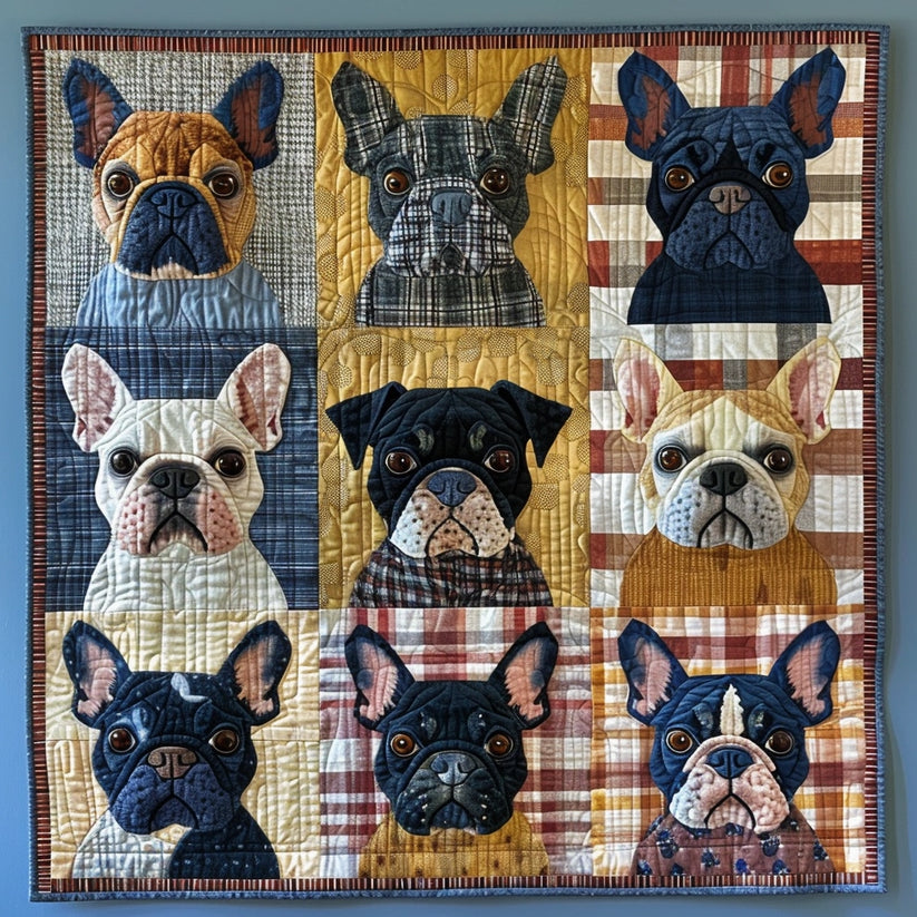 French Bulldog TAI280224133 Quilt Blanket 广告素材