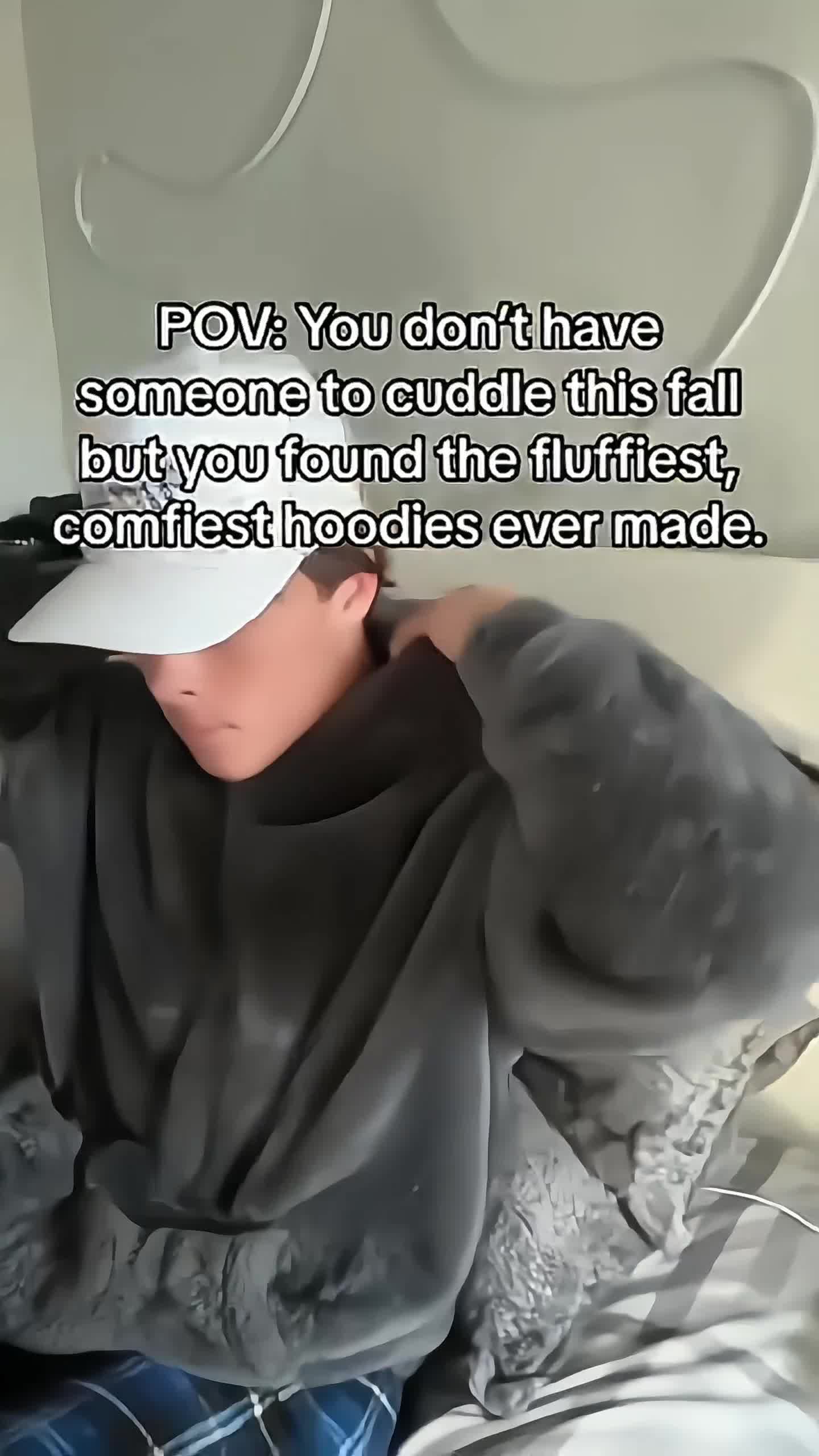 Fluffy Hoodie ad creative