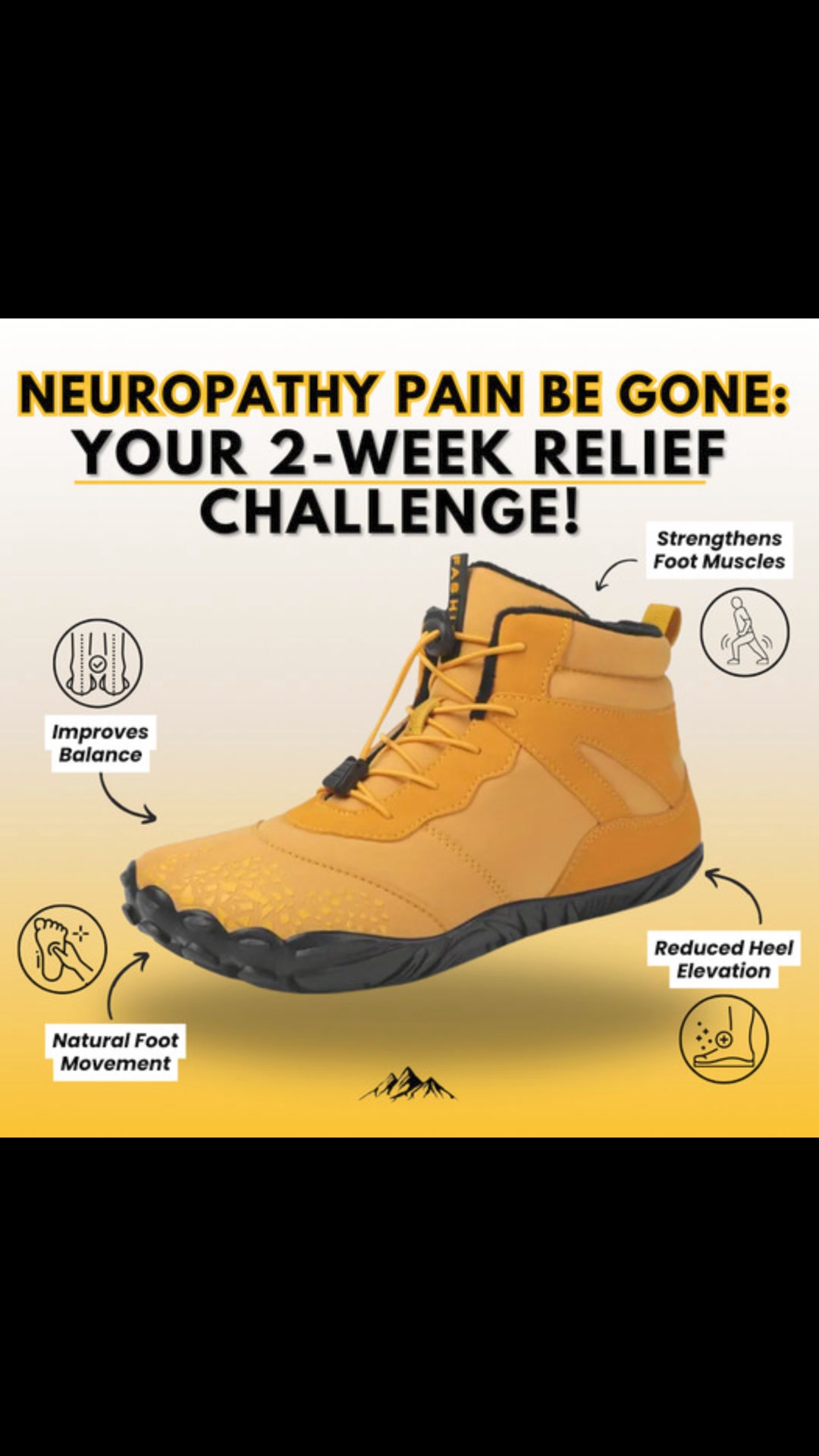 Warm and Non-slip & Universal Winter Barefoot Shoe (Waterproof) ad creative