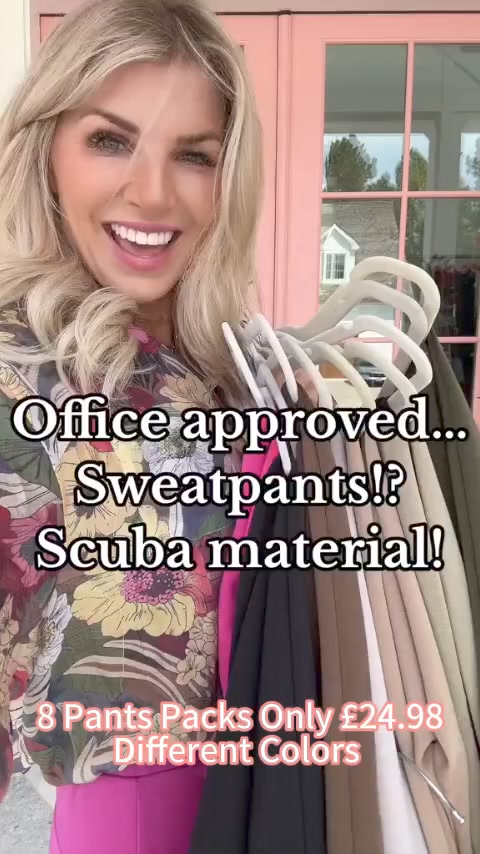 🔥LIMITED SALE-Comfortable Fabric With Pockets High Waisted Casual Sweatpants ad creative