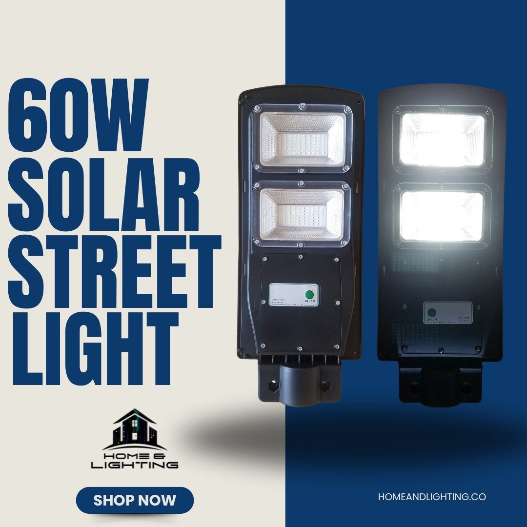 60w Solar Street Lights Lumens ad creative