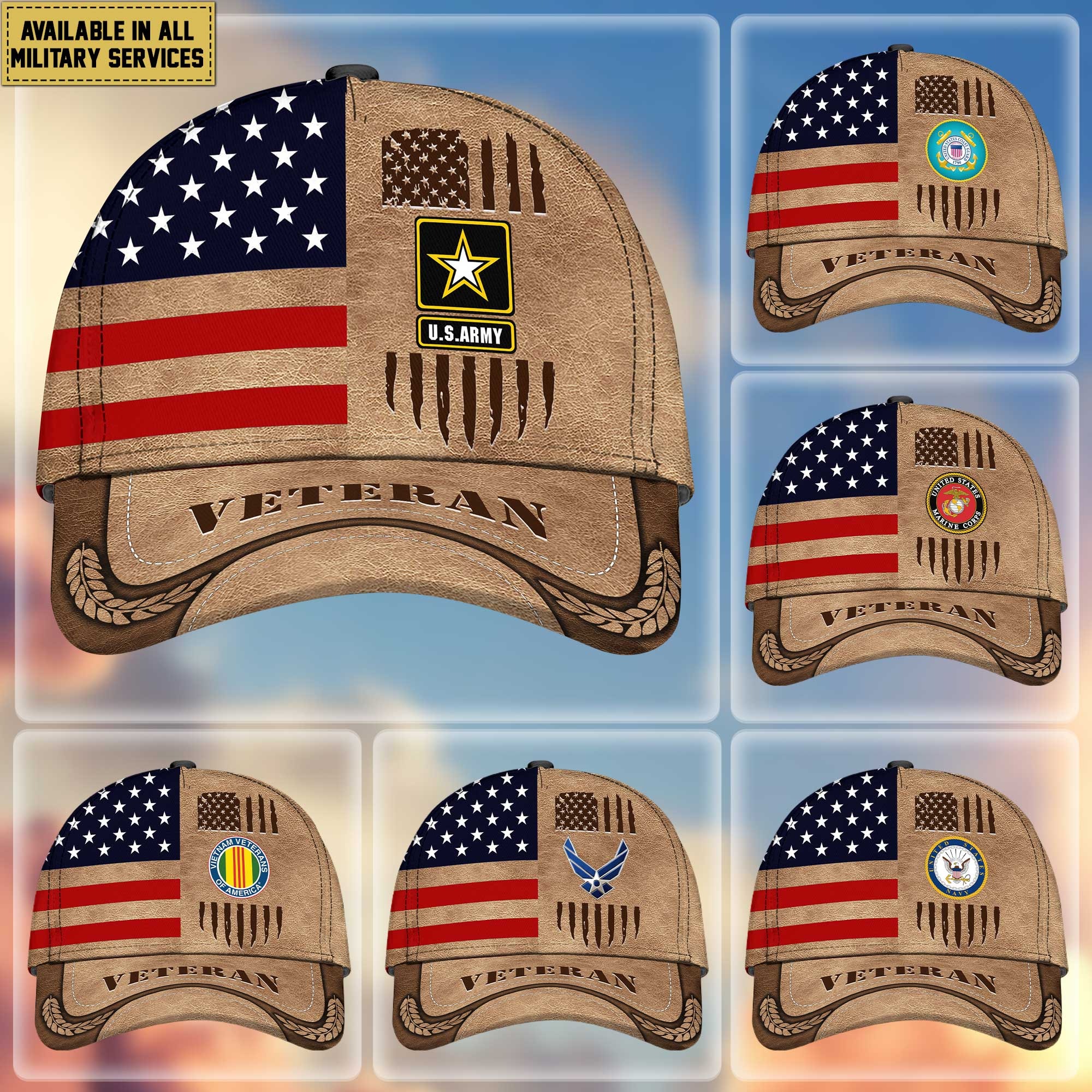 Premium US Veterans Cap, Gifts For Dad, Gifts For Husband, Gifts For Veterans Day APHN190812 ad creative