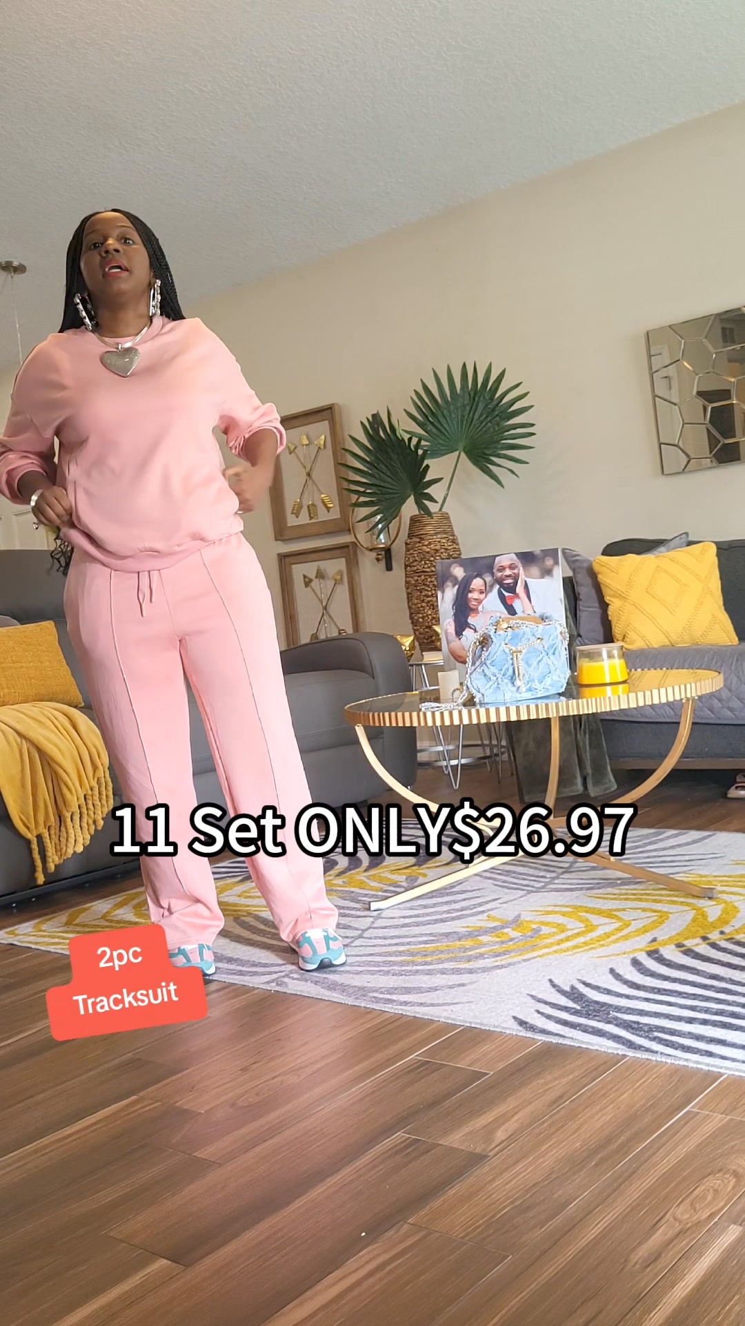 Two Piece Outfits for Women Lounge Sets Button Down Sweatshirt Sweatpants Sweatsuits Set with Pockets ad creative