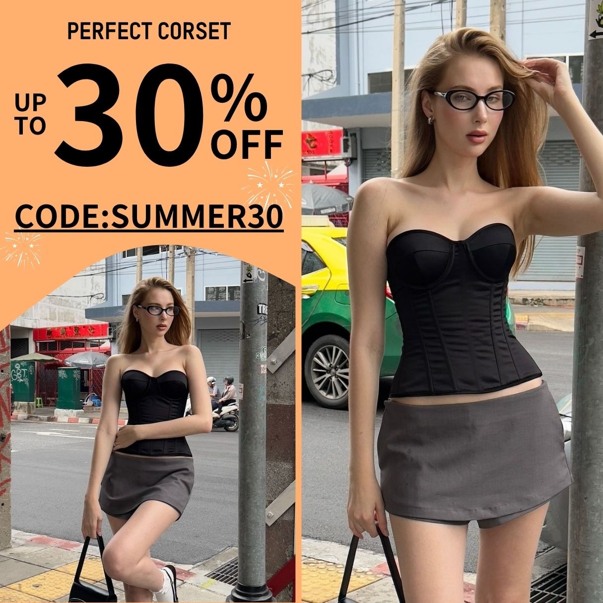 30% OFF STOREWIDE!! ⏰ CODE:SUMMER30 ad creative