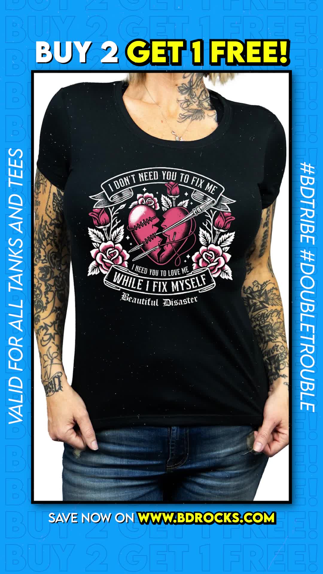 Beautiful Disaster Clothing ad creative