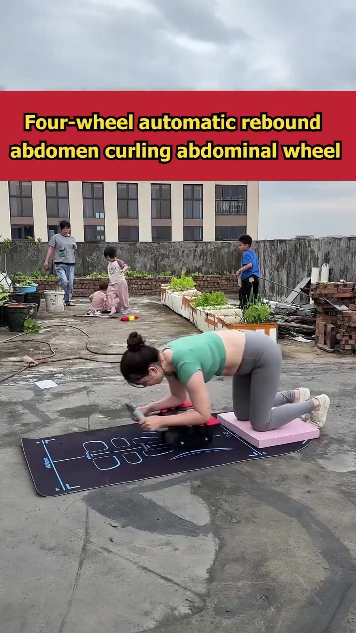 Elbow Support Rebound Abdominal Wheel(Get a free kneeling mat) ad creative