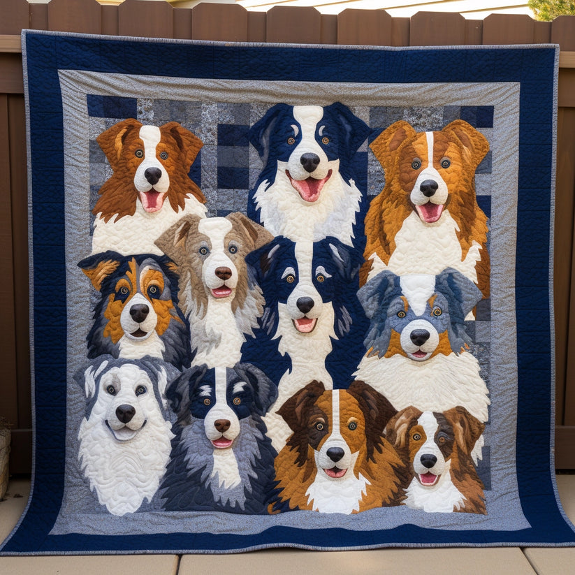 Australian Shepherd TAI15112314 Quilt Blanket 广告素材