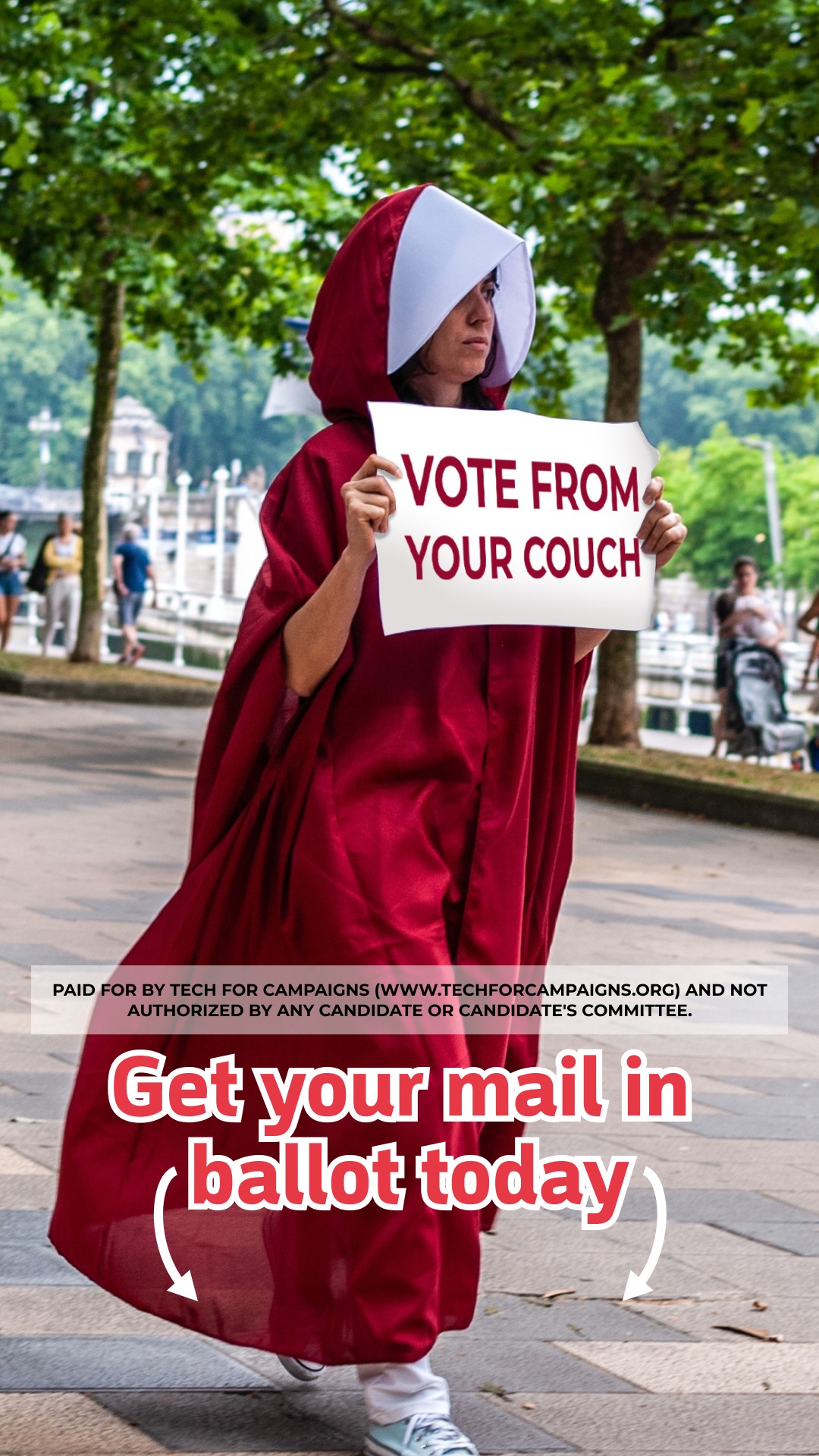 Get your vote by mail ballot ad creative