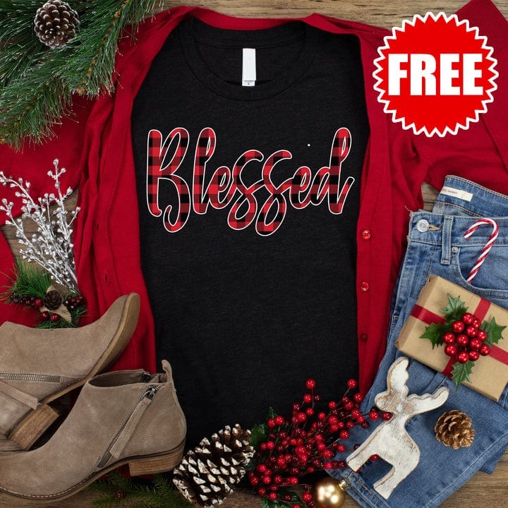 Blessed Plaid Tee - 0 ad creative