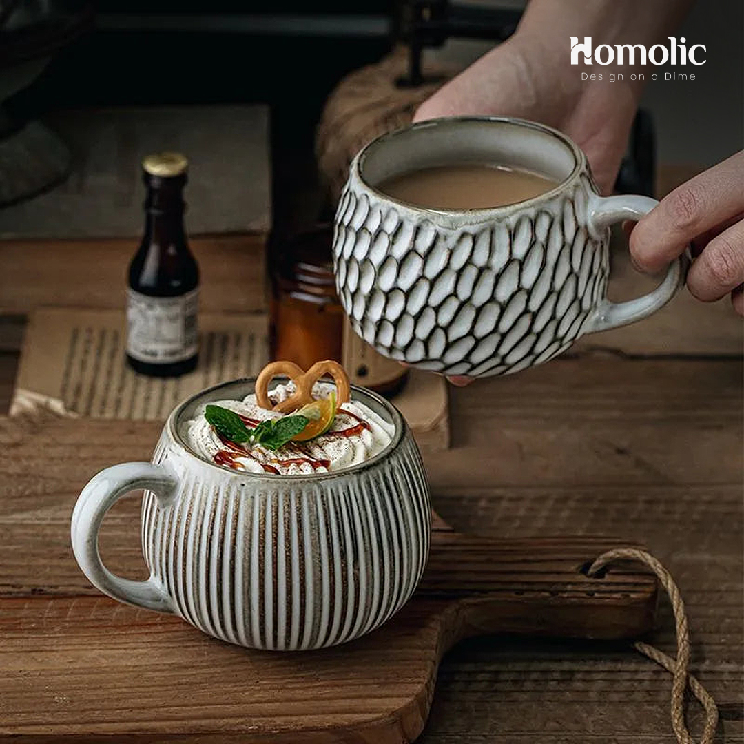 Retro Ceramic Cups Delivered - Get 31% off this week 广告素材