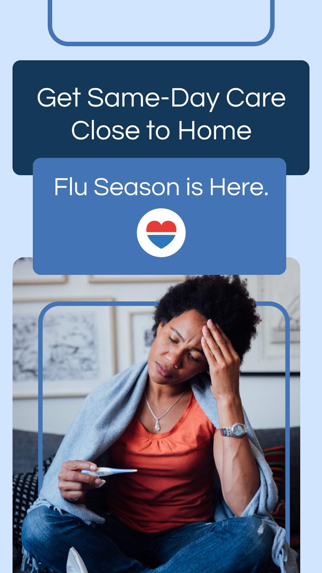 Flu Care, When You Need It ad creative