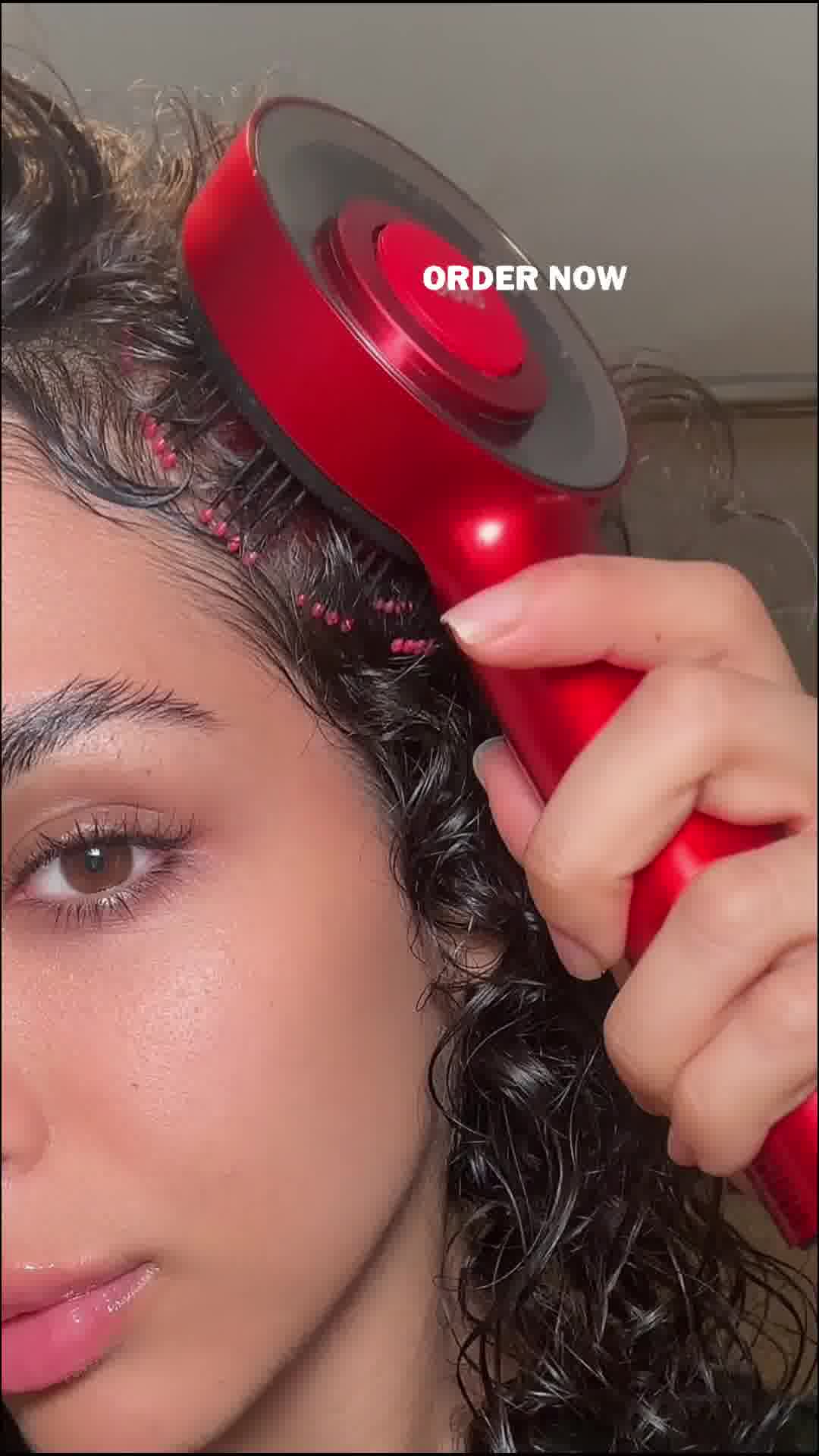 Nohlas Scalp Massager Brush with Red Light Therapy 广告素材
