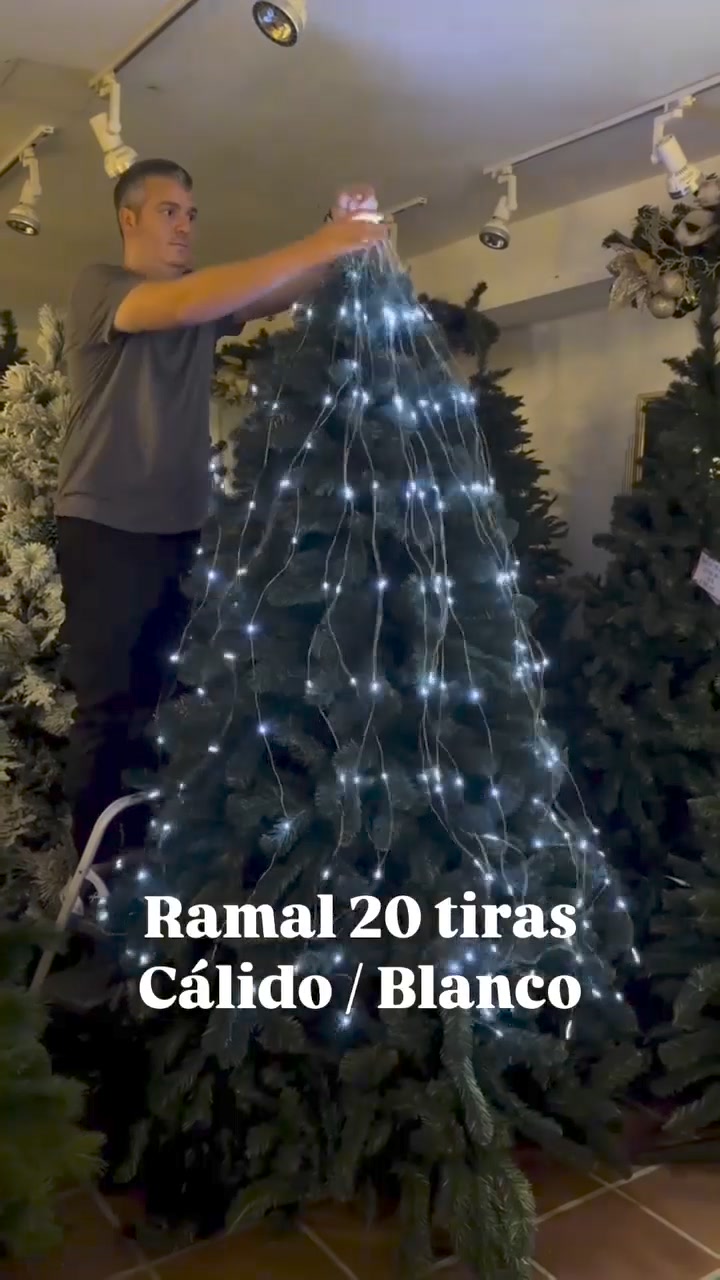 8 Modes 100-600 Christmas LED Firefly Twinkle String Lights 广告素材