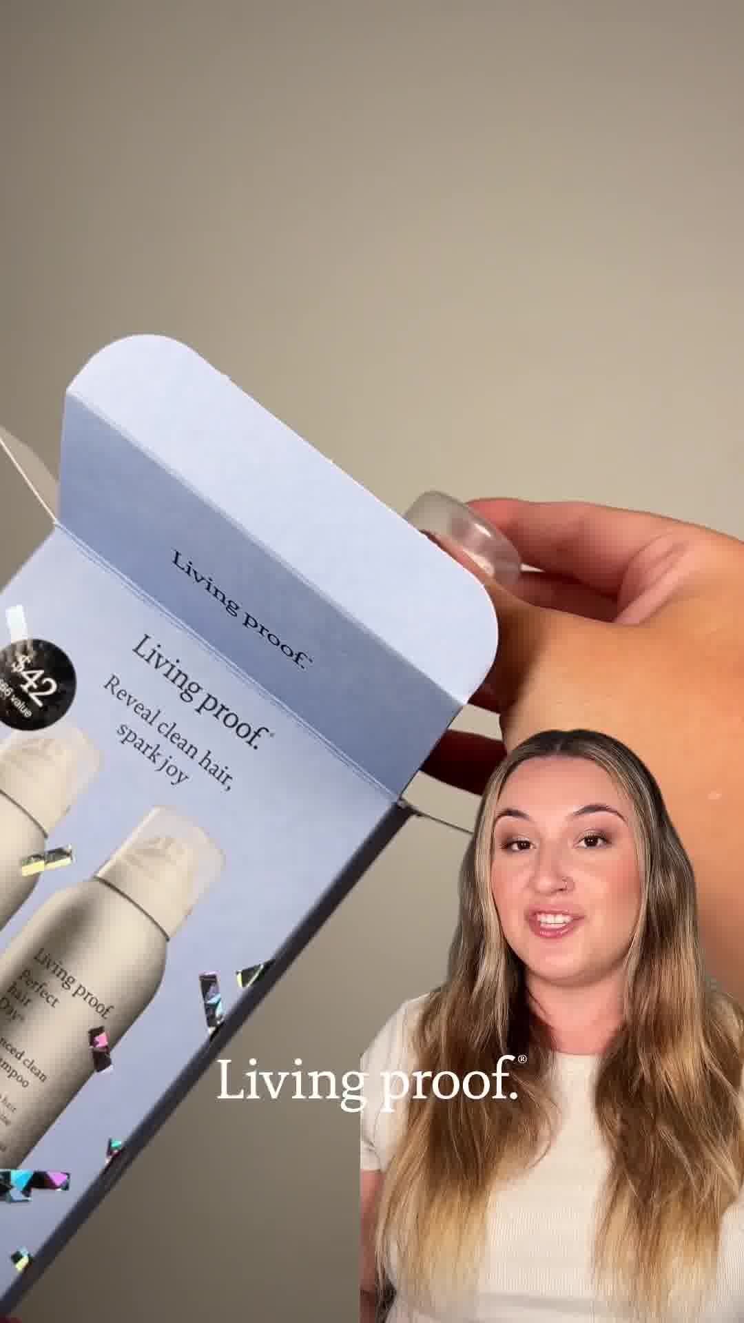 Living Proof Dry Shampoo Holiday Kit ad creative
