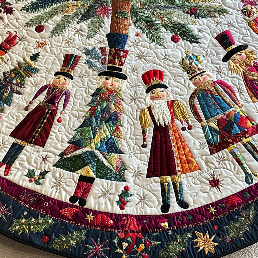 Christmas Nutcracker TAI021024253 Quilted Tree Skirt 广告素材